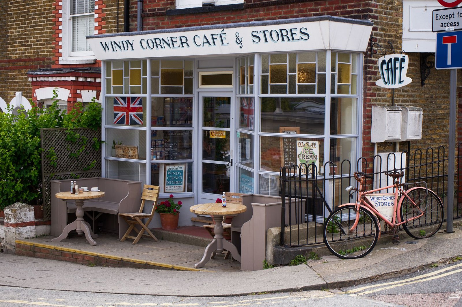 A quiet café setting in historic Chichester