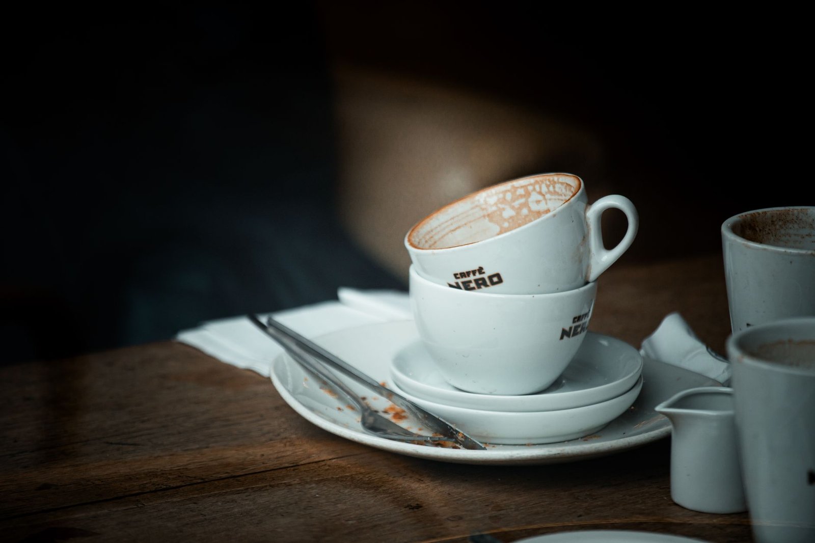 Adult professional having a private conversation in a Newry cafe