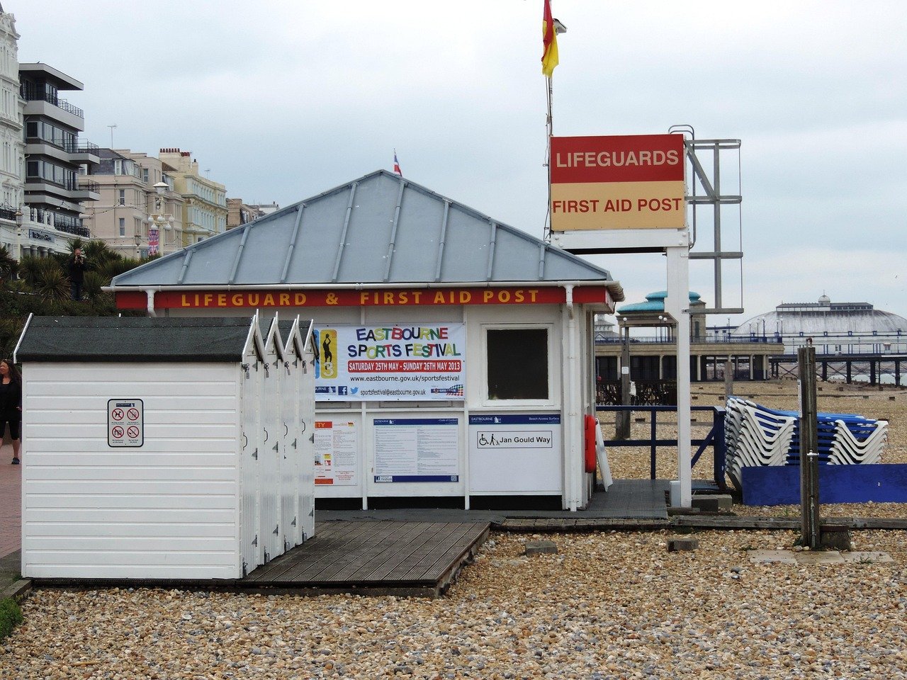 lifeguard, eastbourne, east sussex, coast, coastline, outdoors, seafront
