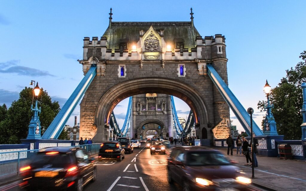 tower bridge, london, eve, evening atmosphere, sunset, england, united kingdom, bridge, landmark, architecture, nature, sight