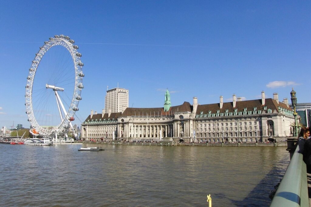 london eye, skyline, england, london, city, kingdom, capital city, united kingdom, ferris wheel, building, london eye, london