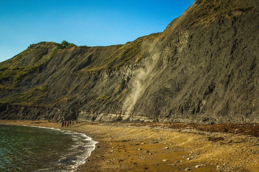 bay, chapman's poole, nature, united kingdom, landslide, landslide, landslide, landslide, landslide, landslide