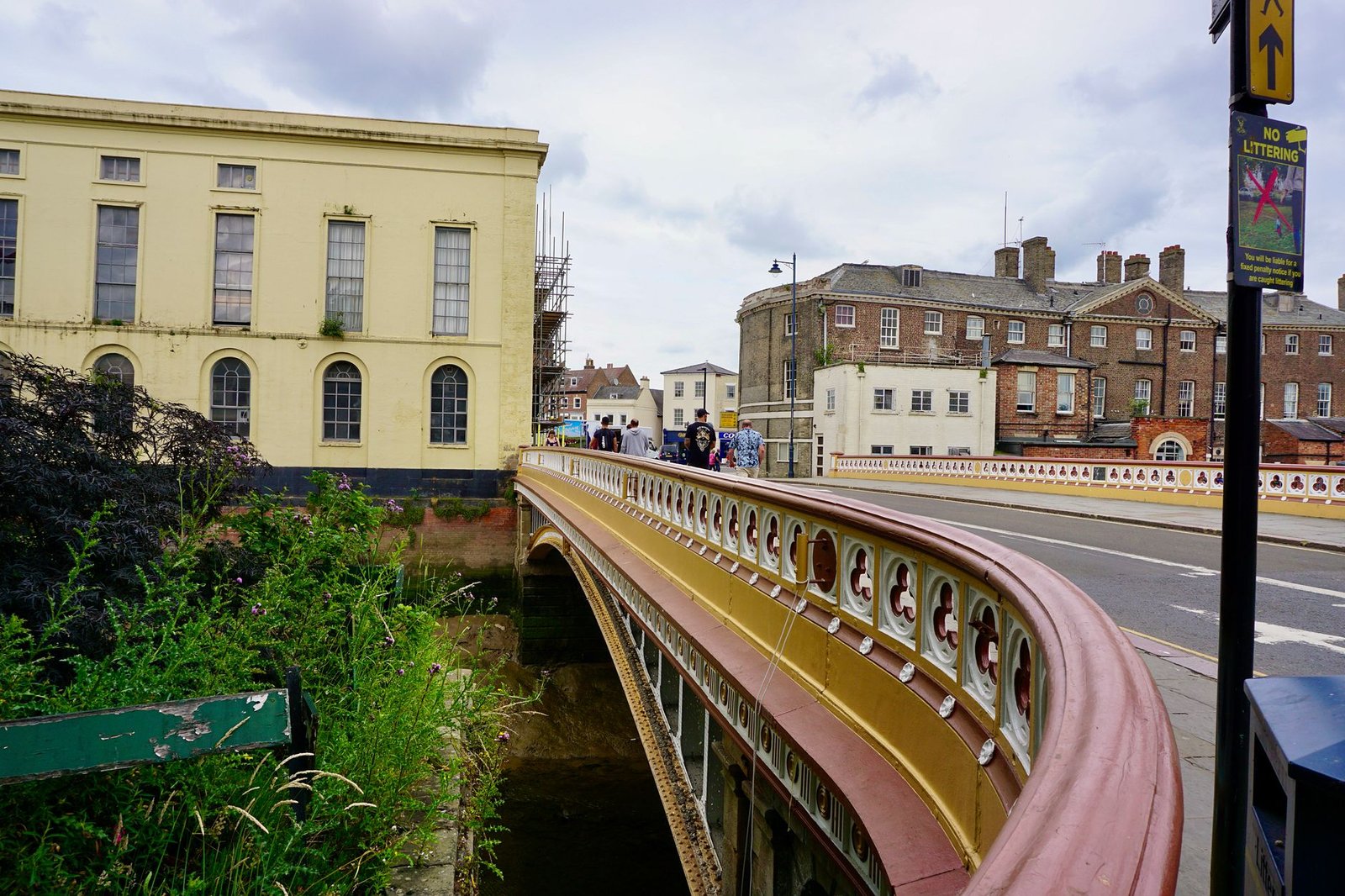 Historic town-centre street in Boston, Lincolnshire