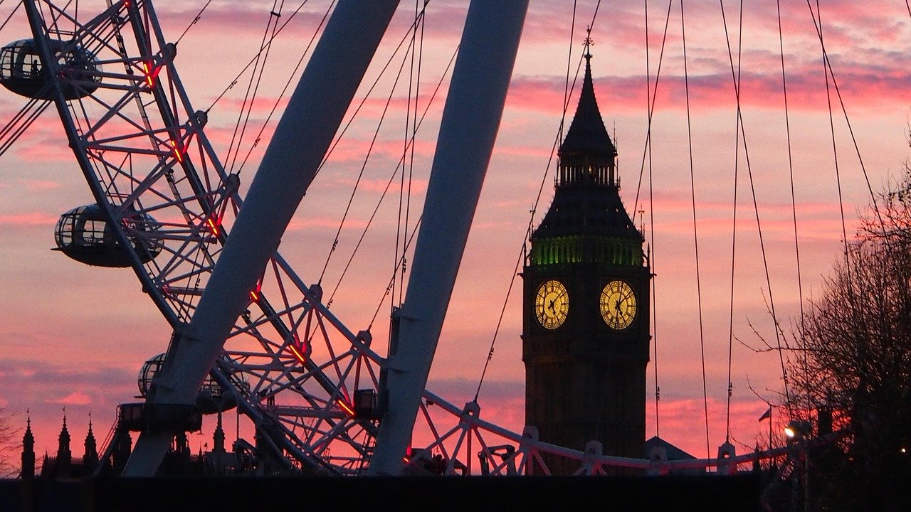 london eye, london, big ben, ferris wheel, england, united kingdom, sightseeing, tourism, attraction, british, night, london