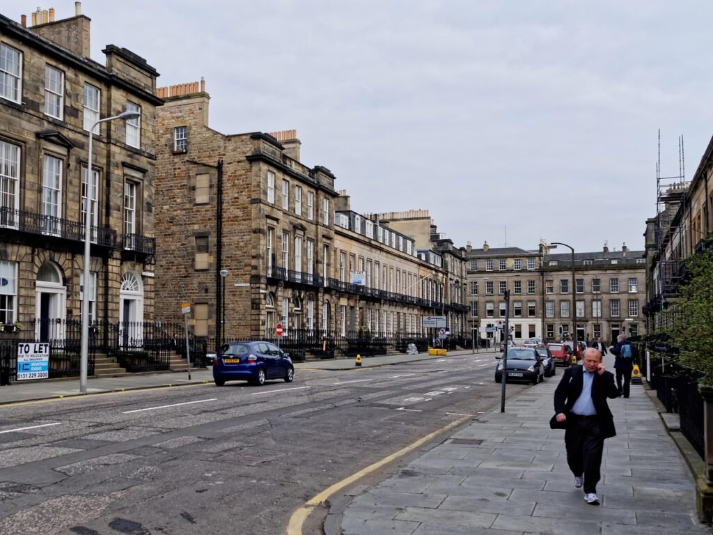 road, edinburgh, scotland, united kingdom, city, historical, architecture, building, old, view