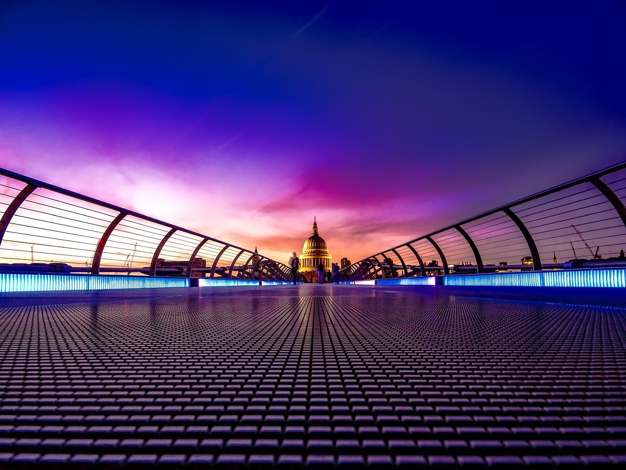 london, england, great britain, sunset, bridge, st paul's cathedral, landmark, historic, cityscape, city, urban, hdr, nature,