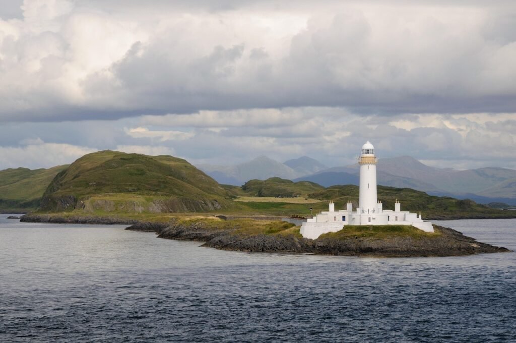 scotland, lighthouse, coast, united kingdom, nature, island