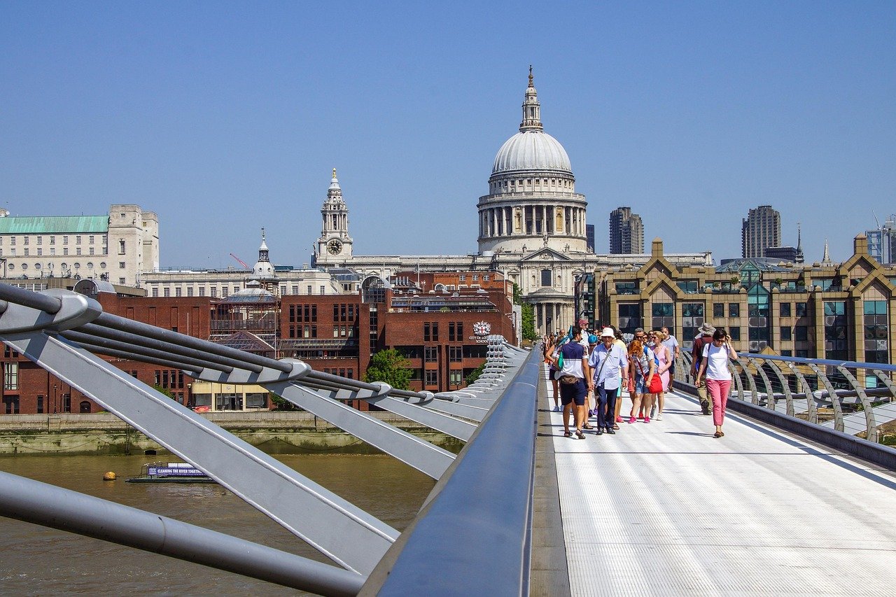 london, st pauls, england, dom, architecture, city, building, landmark, urban, united kingdom, to travel, skyline, church, hi