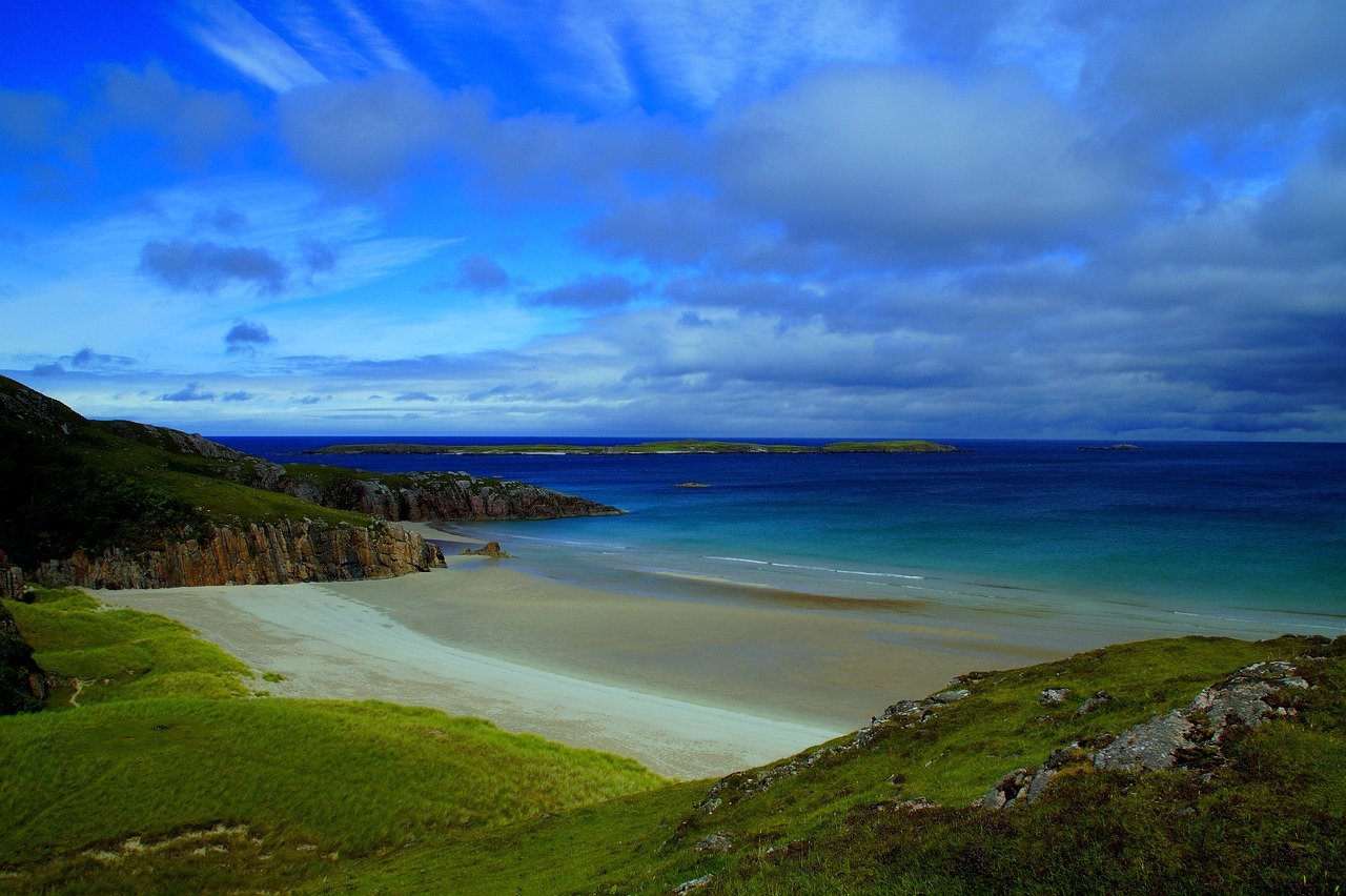 scotland, north, landscape, sea, ocean, north of scotland, united kingdom, nature, peaceful, to travel, islands, riverbank, r