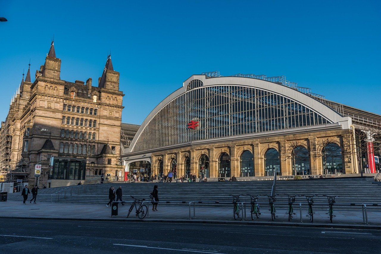 liverpool, lime street, railway, station, train, travel, urban, architecture, city, transportation, uk, united kingdom, downt
