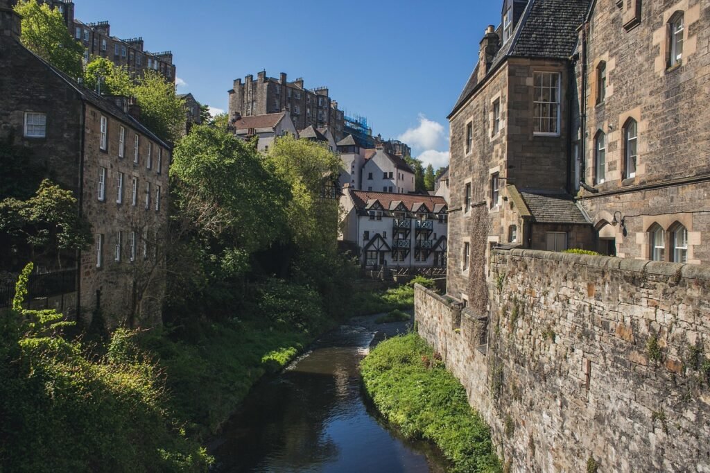dean village, village, nature, dean, water of leith, edinburgh, scotland, scottish, british, scott, great britain, united kin