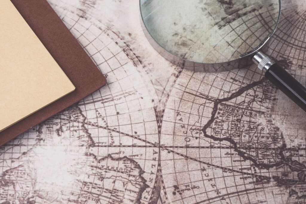 Reviewing directory information beside a Manchester map