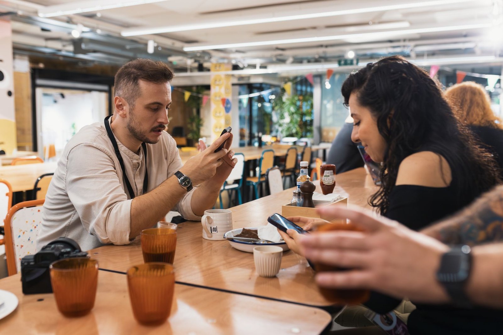 Person browsing a companion directory on a smartphone in Sheffield