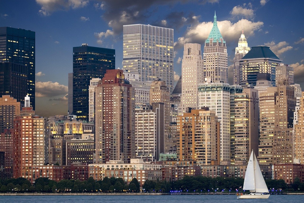 new york, skyline, manhattan, hudson, skyscraper, urban, new york city, city, ny, nyc, usa, panorama, united states, america,