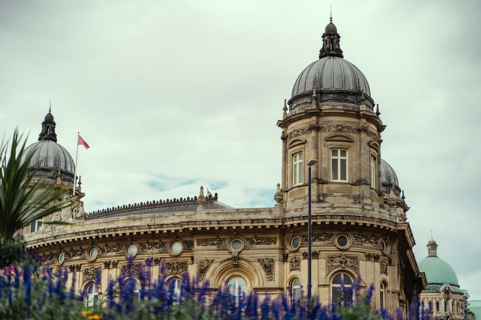 Detailed view of the Hull Maritime Museum's dome in Kingston upon Hull, England.