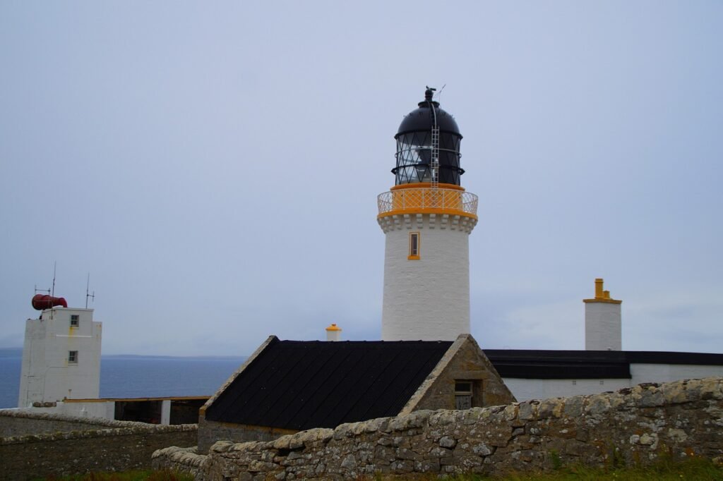 dunnet head, scotland, lighthouse, united kingdom, north, landscape, coast, landmark, tourism, british, dunnet head, dunnet h