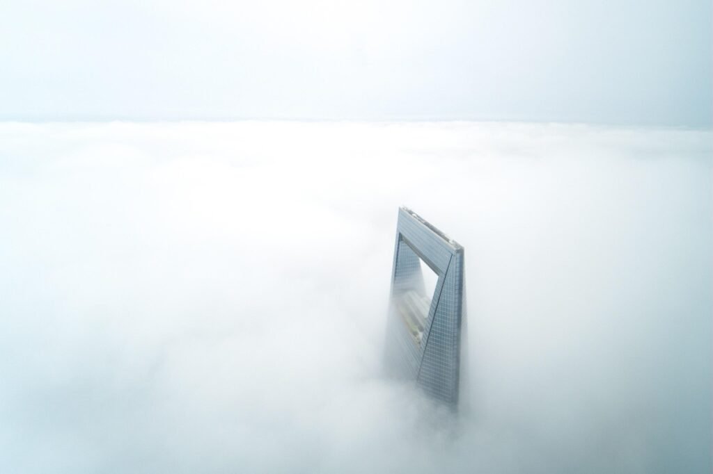 shanghai, world financial center, clouds, skyscraper, nature, building, tall building, architecture, landmark, shanghai world