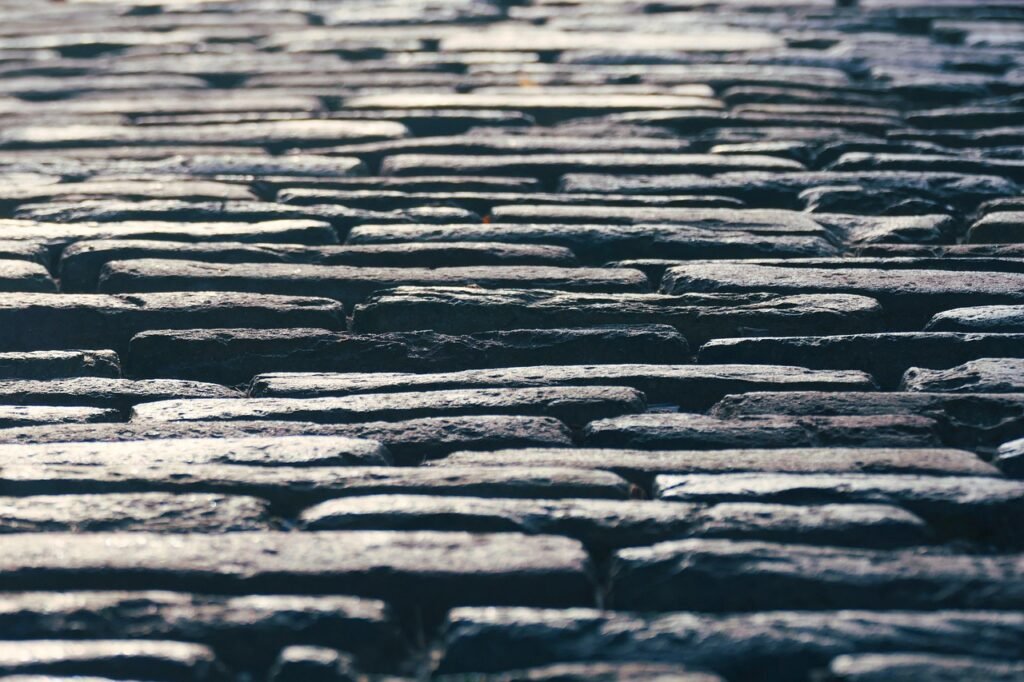 paving stones, stones, road, historic center, cobblestones, path, city, architecture, location, village, pavement, road, path