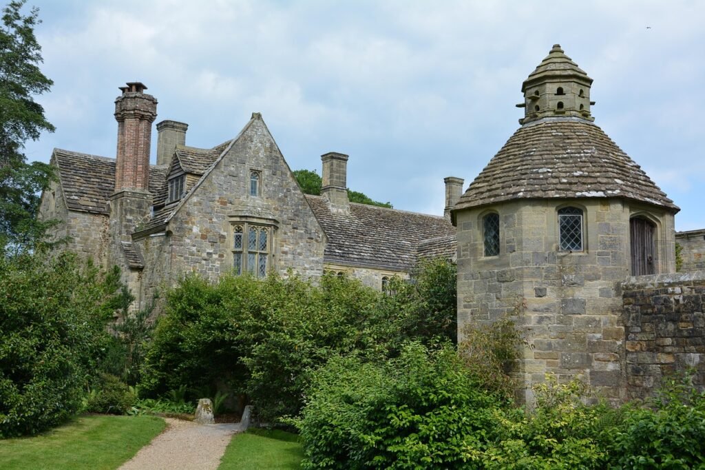 garden, england, estate, mansion, country house, gardens, house, united kingdom, english, nature, ruin