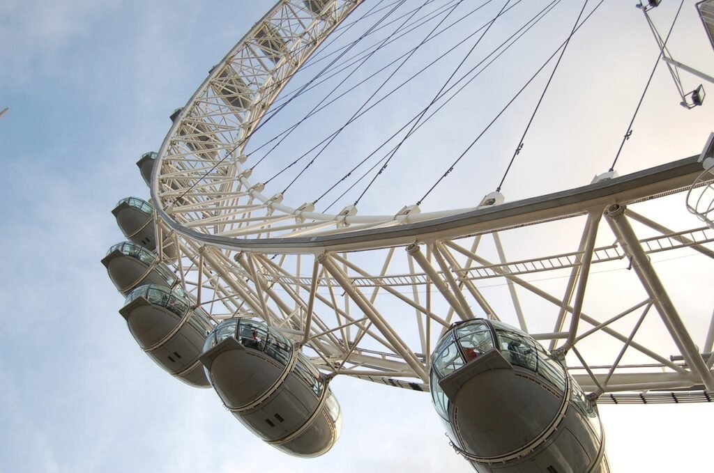 london eye, ferris wheel, london, architecture, great britain, england, tourism, united kingdom, uk, britain, attraction, fam