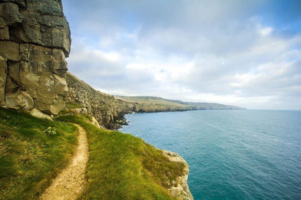ocean, nature, dorset, cliff, worth matravers, united kingdom