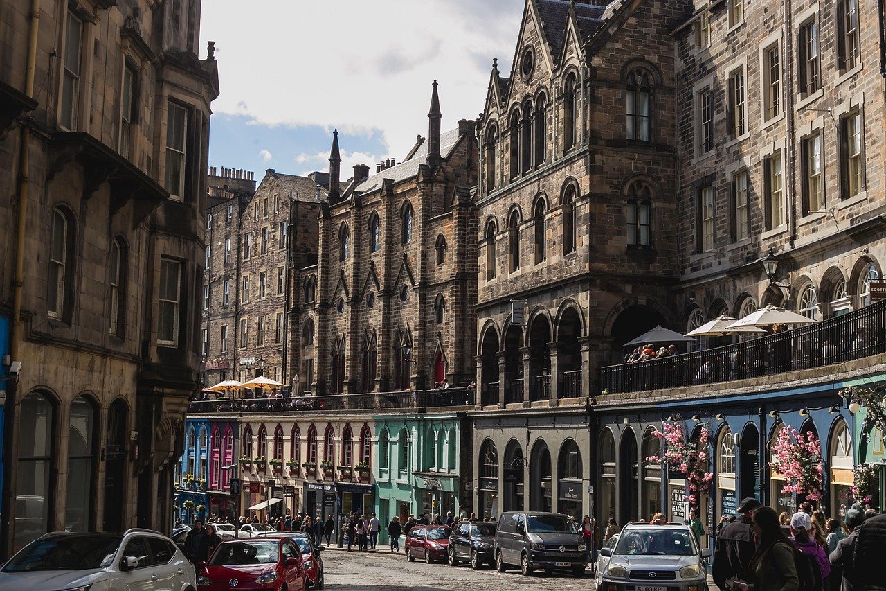 victoria, street, victoria street, edinburgh, scotland, great britain, uk, united kingdom, hill, urban, city, cityscape, vict