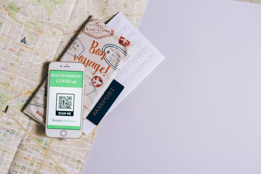 Phone, keys and charger prepared for a planned journey