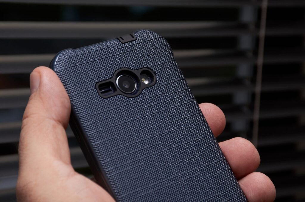 A person reviewing profile information on a smartphone