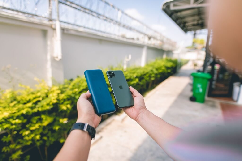 Smartphone and safety checklist prepared before an appointment