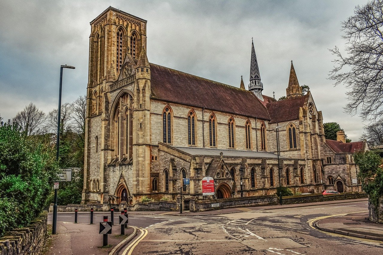 church, architecture, religion, building, christianity, gothic, exterior, st, stephen, bournemouth, england, uk, united kingd