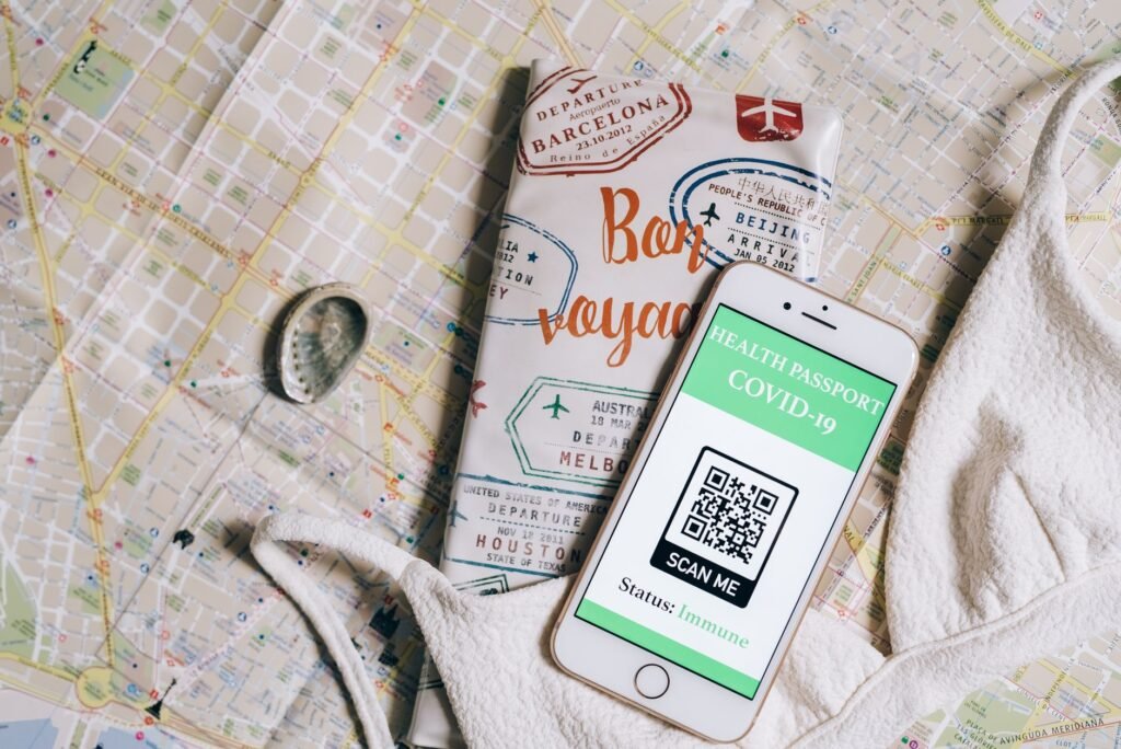 Simple event itinerary beside tickets and a smartphone
