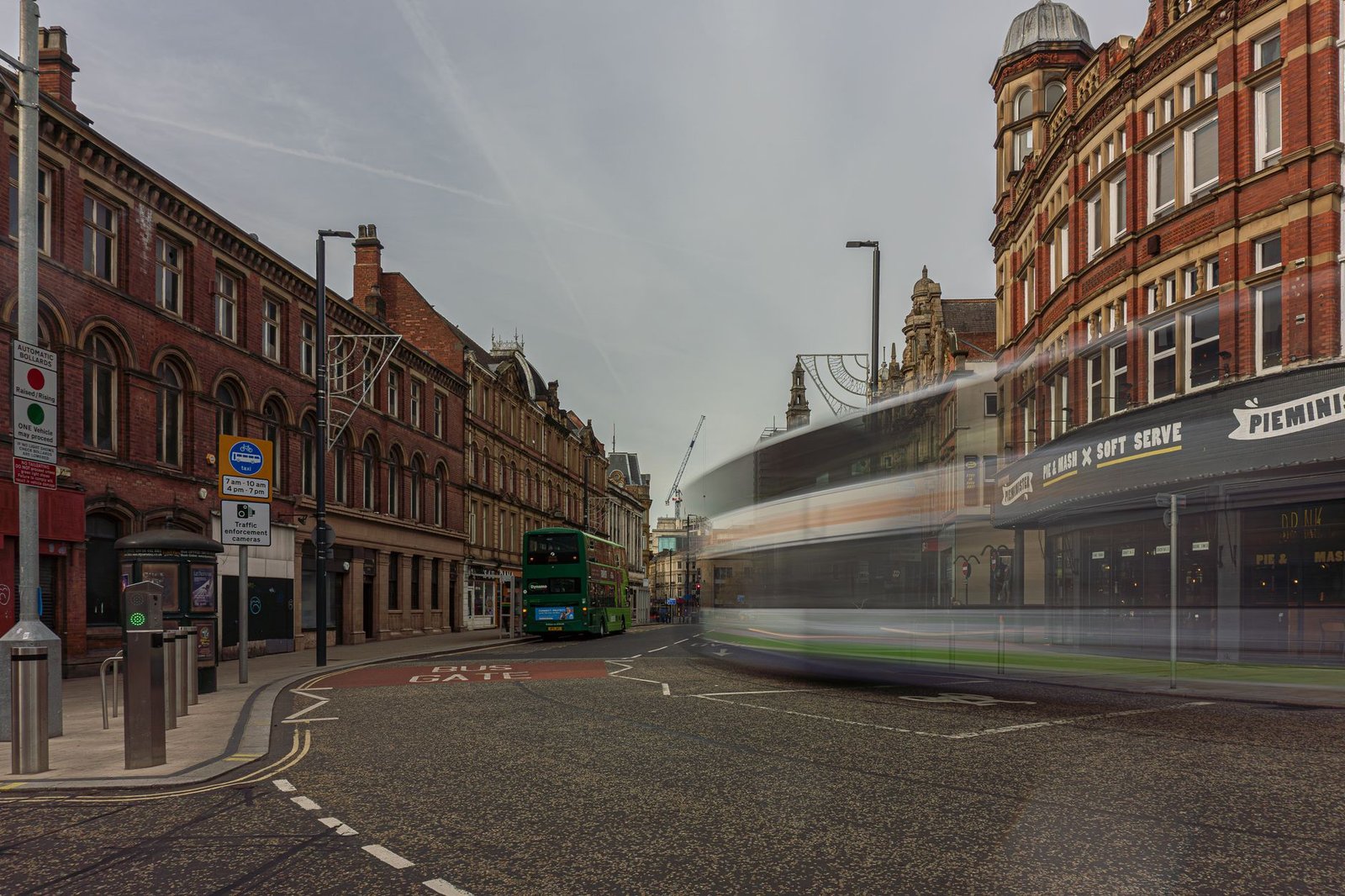 Visitor walking through Leeds city centre