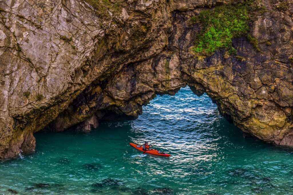 rock, formation, cave, geology, jurassic coast, dorset, england, uk, nature, united kingdom, landscape, sea, lulworth cove, c