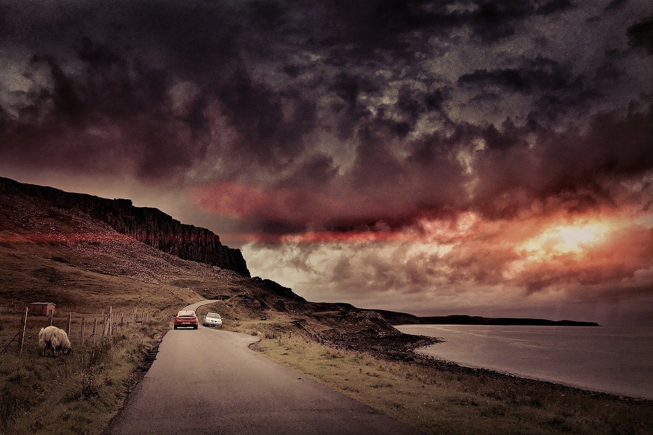 highlands, scotland, landscape, mountains, england, nature, lake, mood, water, hill, mystical, old, clouds, united kingdom, s