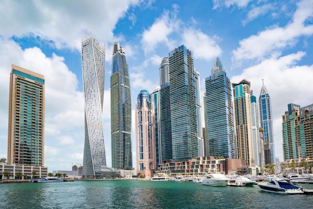 skyline, skyscrapers, buildings, nature, cityscape, city, facades, edifice, architecture, modern architecture, waterfront, bo