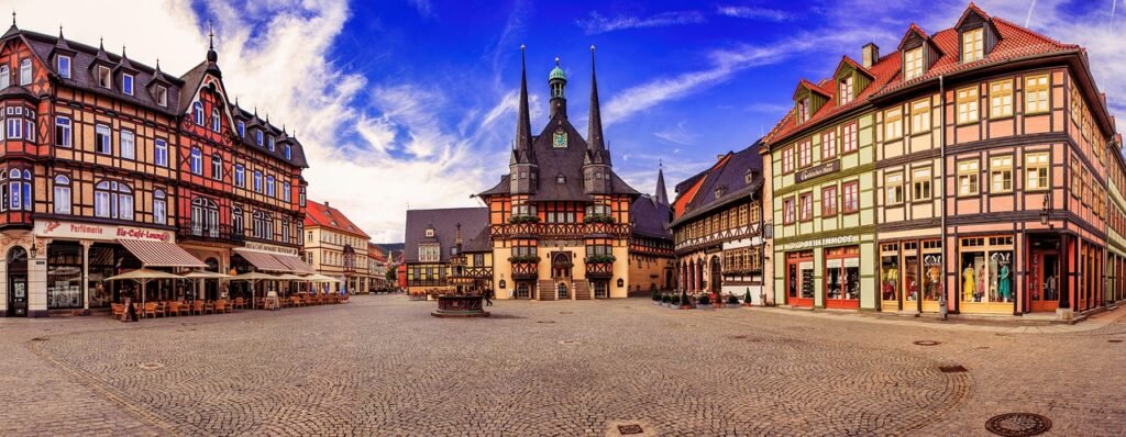 wernigerode, marketplace, city, historic center, center, historical, architecture, city center, downtown, people, building, h