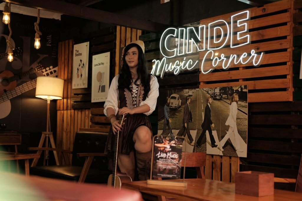 Relaxed live music lounge setting for an evening date