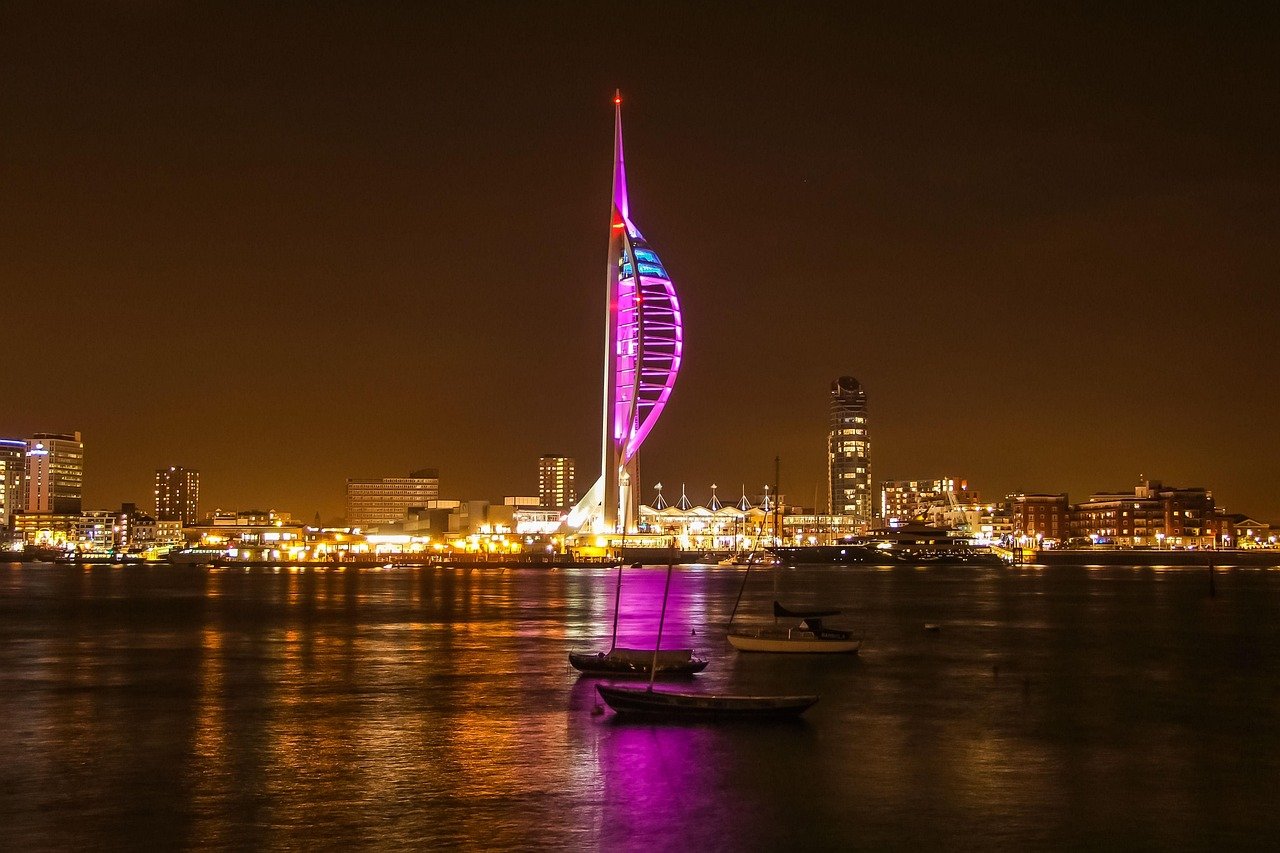 portsmouth, night, port, portsmouth, portsmouth, portsmouth, portsmouth, portsmouth