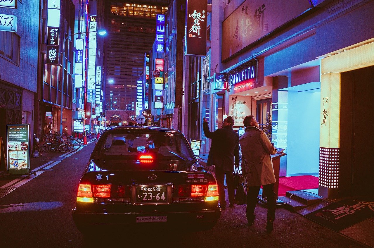 japan, osaka, night, asia, landmark, travel, car wallpapers, japanese, architecture, culture, city, building, tourist, outdoo