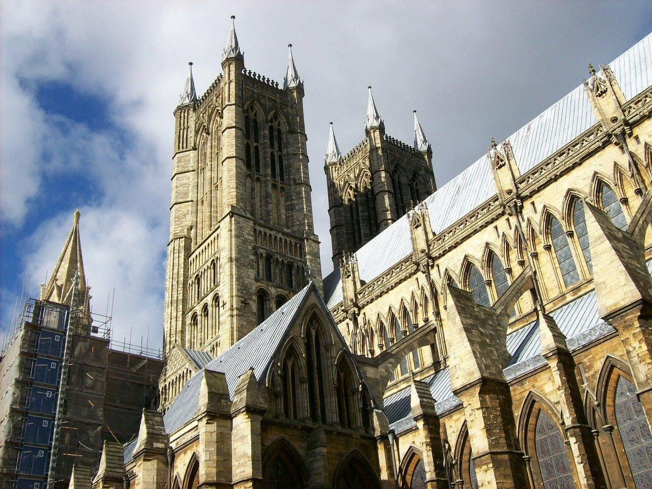 lincolnshire, england, united kingdom, lincoln cathedral, landmark, sky, clouds, skyline, church, faith, religion, architectu