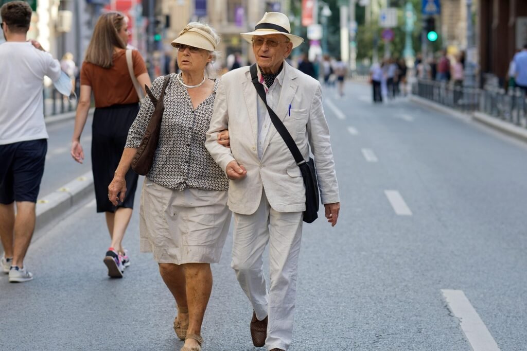 elderly couple, walking, city, street, city life, elderly couple, elderly couple, elderly couple, elderly couple, elderly cou