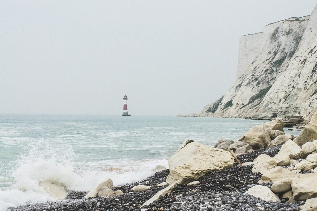 beachy head, sussex, south downs, cliff, eastbourne, england, edge, coast, coastline, rock, sea, nature, water, landmark, bri