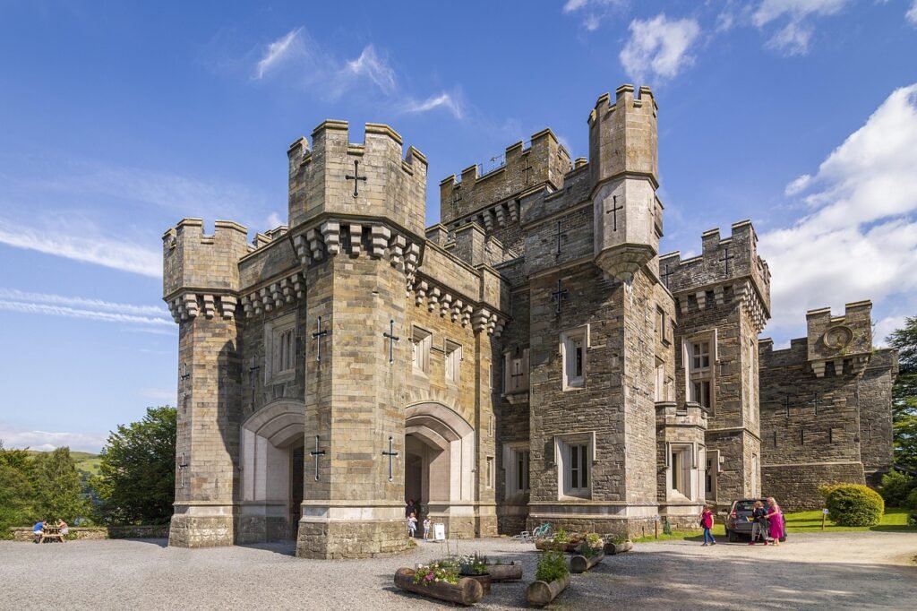 castle, lake district, cumbria, historic, tourism, scenic, architecture, historical, landmark, wales, united kingdom, famous,