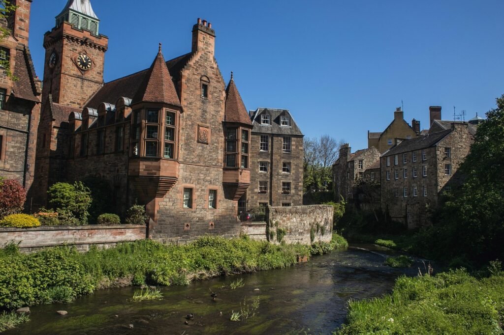 dean village, village, dean, water of leith, nature, edinburgh, scotland, scottish, british, scott, great britain, united kin