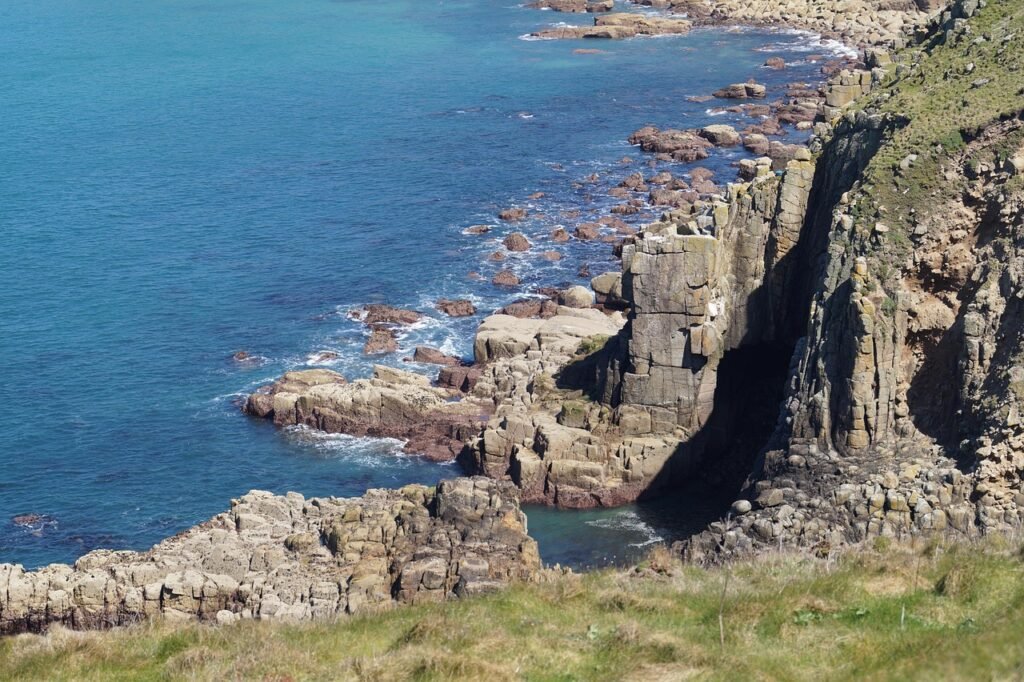 united kingdom, cornwall, coast, rock, sea, rocky, cliff, nature, rocky coast