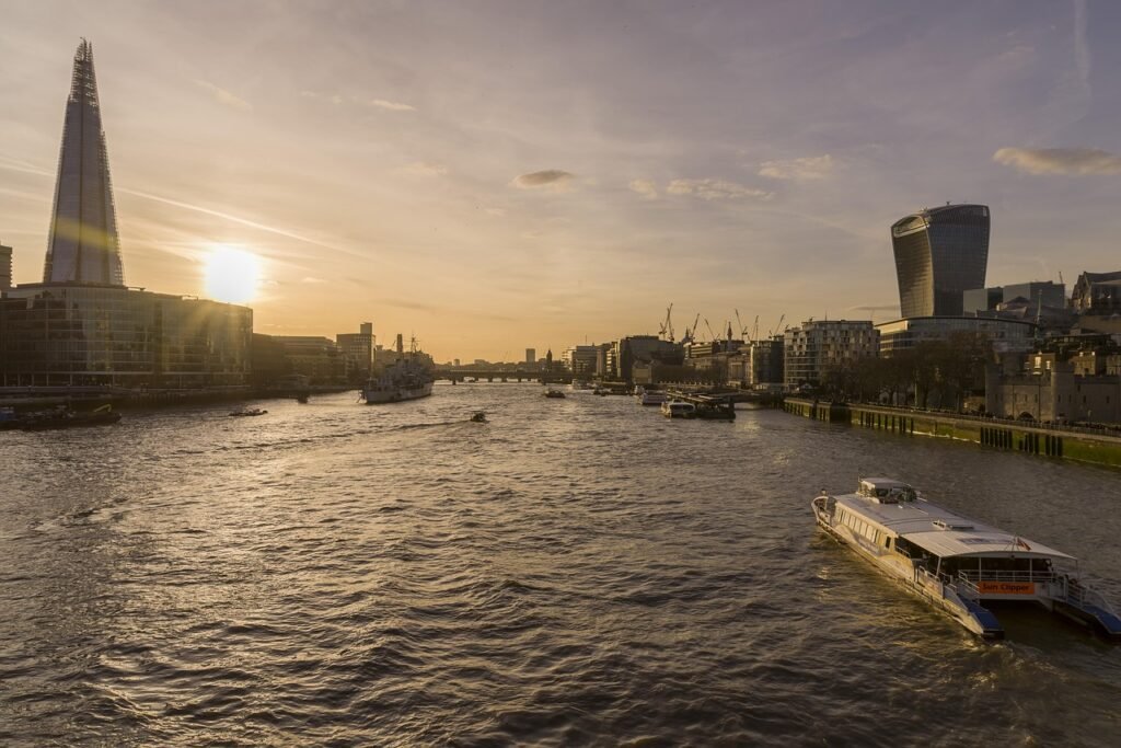 london, river thames, tower bridge, united kingdom, england, city, sunset, places of interest, nature, boats, eve, british, e