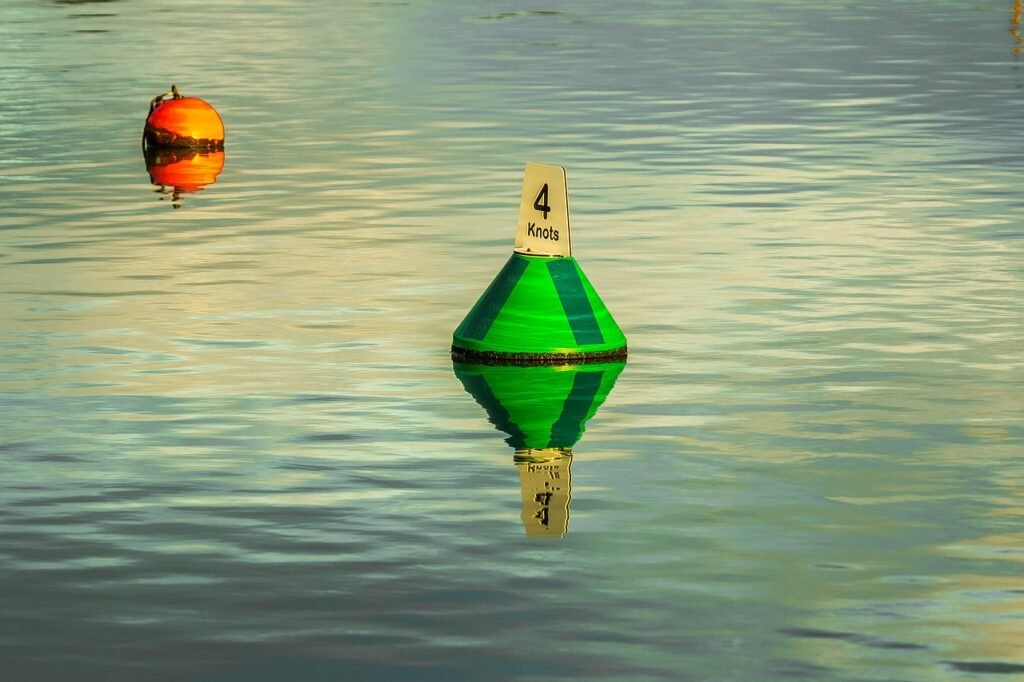 buoys, water, nature, keyhaven, united kingdom