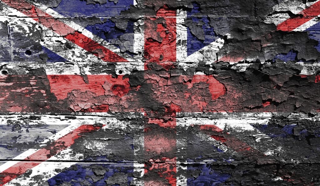 great britain, banner, flag, countries, europe, british flag, united kingdom, london, old, weathered, wood