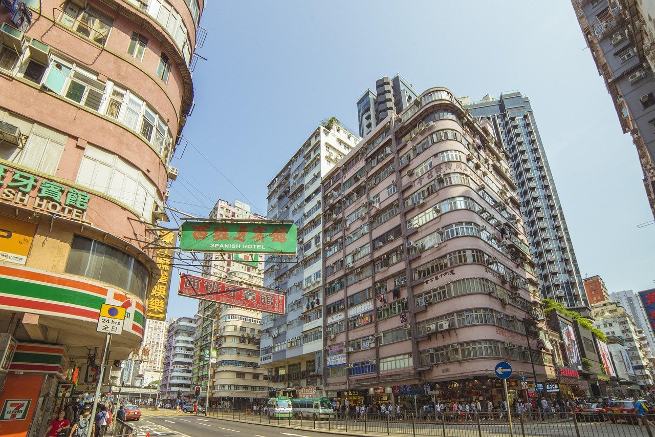city, building, street, urban, travel, cityscape, sky, modern, skyscraper, tourism, small town, city centre, transportation,