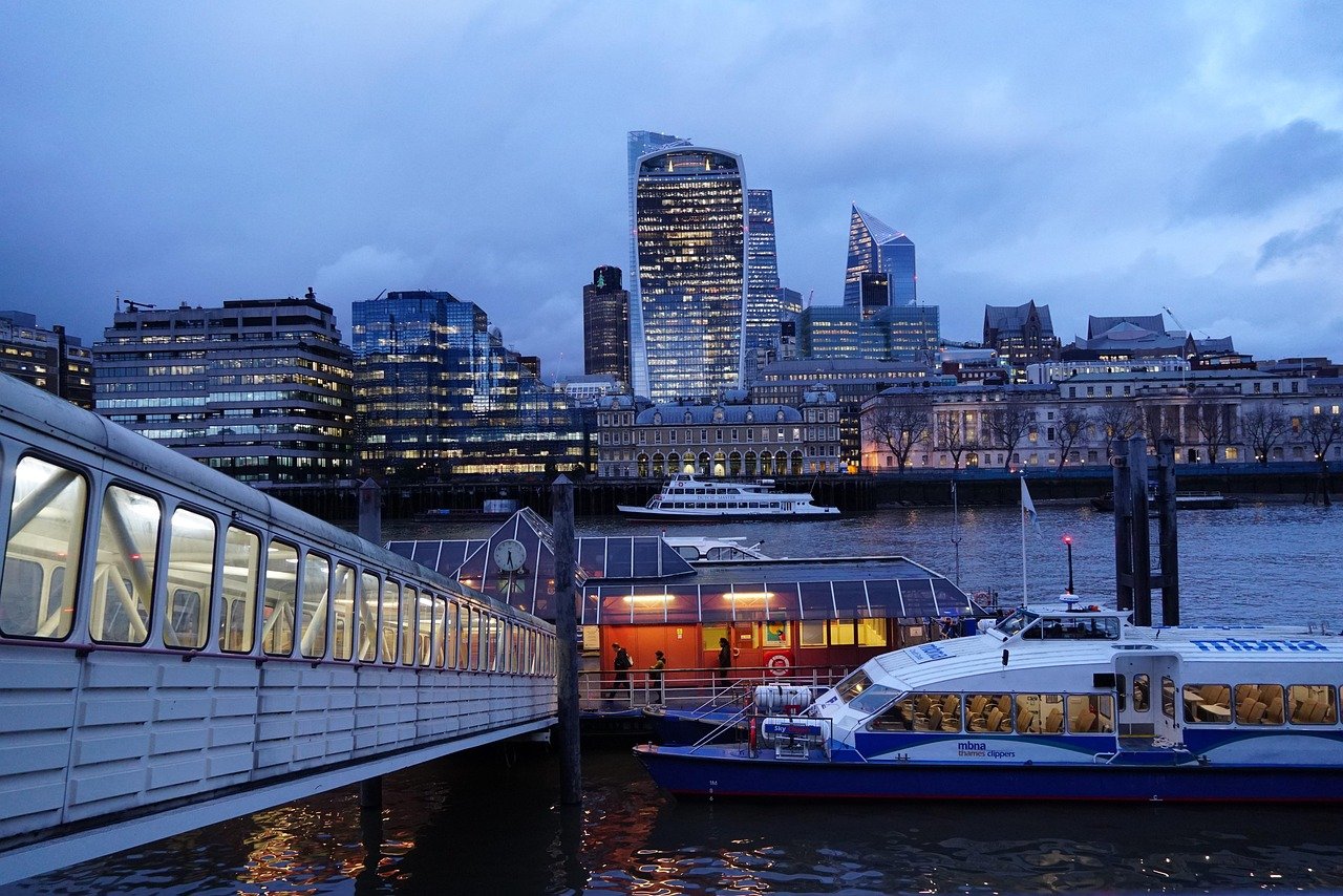 river thames, river, dusk, city, boat, united kingdom, boats